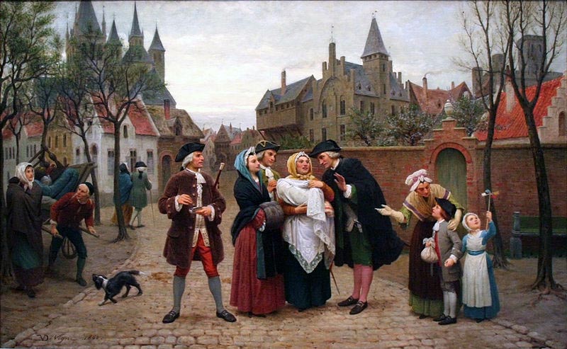 A Baptism in Flanders in the 18th Century